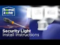 Home Zone Security Motion Activated Security Light - Installation