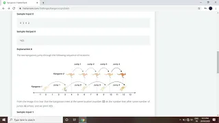 How to solve Kangaroo problem of hackerRank