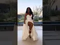Lagu Beautiful white party dress with a slit conduct INFO@SHAYILES.COM