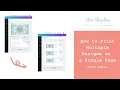 How to Print Multiple Designs on a Single Page From Canva Home Printing