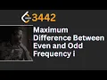 LeetCode Maximum Difference Between Even and Odd Frequency i LeetCode 3442