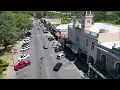 Sonoma California downtown around the square drone
