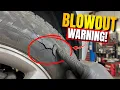 NEVER Drive on Tires With These Cracks Blowout Risk