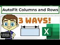 3 Ways to AutoFit all Columns and Rows in Excel