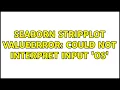seaborn stripplot ValueError Could not interpret input OS