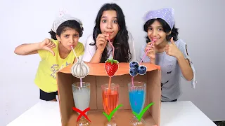 Mukbang Jelly شفا تحدي تذوق العصاير 