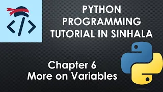 More on variables Python Programing Tutorial in Sinhala