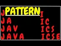 String pattern 1 ICSE X class 10 Semester 2 computer applications Pattern - 1