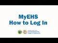 MyEHS How to Log in