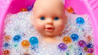 ASMR Doll Makeover 🎀 | Soapy Suds, Foam & Tiny Splash Sounds