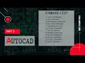 Auto Cad Part-03 Command List Circle Command Arc Command Rectangle Command Circale Command