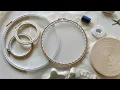 Embroidery Hoops for beginners - how to bind your hoop frame up fabric