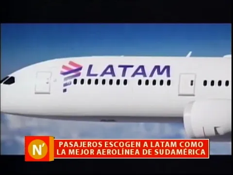 Pasajeros escogen a Latam como la mejor aerolíena de Sudamérica