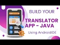 How to Build a Translator App in Android IDE