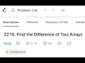 Find the Difference of Two Arrays 2215 LeetCode Solution - Python Detailed Explanation
