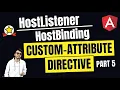 83 Custom Attribute Directive - HostListener HostBinding Part 5 Angular In Depth Hindi