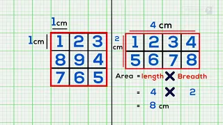 Area of Square Rectangle Explained Easily on Graph Sheet By Cerebroz EduTree