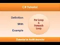 c tutorial 7 for and foreach loop in c Swift Learn