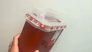 PRODUCT REVIEW Sharps Container for Epipen Disposal - Touchless Biohazard Needle Syringe Disposal