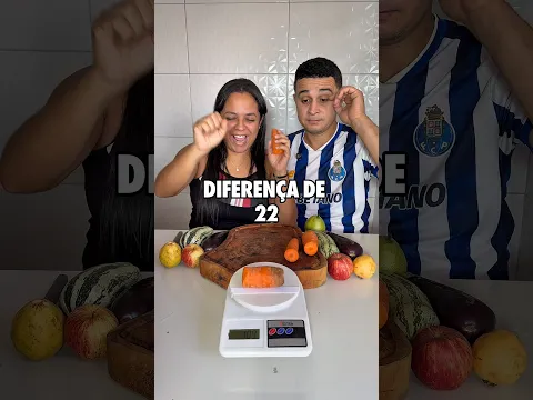 Acerte a metade das frutas #shortvideos #chuchu #brincadeiras #casal