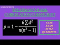 GCSE Statistics Spearman s Rank Correlation Coefficient
