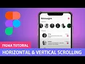 Horizontal Vertical Scrolling Figma Tutorial
