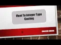 Java Bangla Tutorial Part-24 Type Casting Float to integer Narrowing Casting Explicit 2020