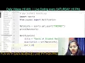 LIVE Python project coding Python live stream 21st Jan fun with data science Shambhavi Gupta