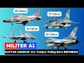DAFTAR LENGKAP Pesawat Tempur Indonesia 2025 | Dari Jet Tempur Paling Baru Sampai Jet Tempur Tertua
