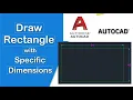 Draw Rectangle with Dimensions II AutoCAD Tutorial - 32