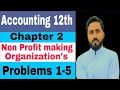 Accounting I com part 2 Chapter 2 Problems 1-5 Non Profit making organization s