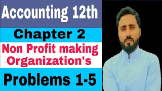 Accounting I Com Part 2 Chapter 2 Problems 1 5 Non Profit Making Organization S 