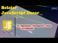 Belajar JavaScript Dasar - 17 Operator Penugasan Pada JavaScript