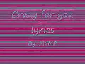 MYMP crazy for you (lyrics)