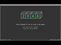 2048 in python gameplay