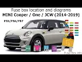 Fuse box location and diagrams MINI Cooper One 2014-2019