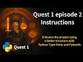 Q1EP2a Refactor Your API with Python Type Hints Annotated Pydantic