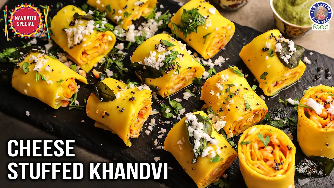 Cheese Stuffed Khandvi   Modern Twist to Old Gujarati Snack Khandvi Recipe   Chef Ruchi Bharani