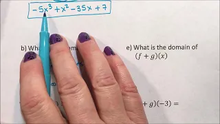 Function Notation - Two Functions