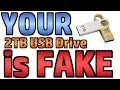 FAQ About Fake Flash USB Drives Scam 2TB USB on Wish Ebay etc