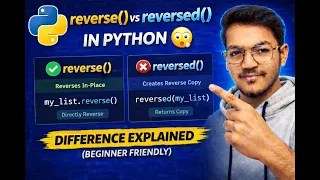 reverse vs reversed Python Don t Make This Mistake