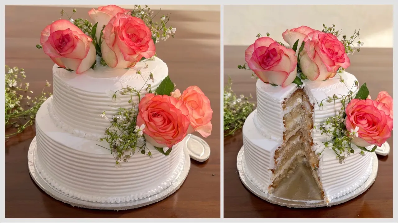   Perfect Two Tier Cake       Cake In 2 Ways without Oven   Vanilla Cake