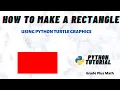 How to draw a rectangle using turtle graphics in Python
