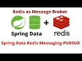 Spring Data with Redis Publisher and Subscriber Messaging example