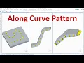 Solid Edge Tutorials How to use Along Curve Pattern