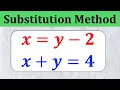The Easiest Way to Solve Systems of Equations Substitution Method Think Math