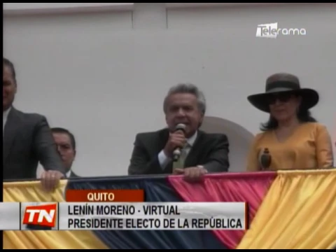 Correa y Moreno asistieron al cambio de guardia