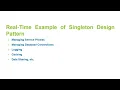 Singleton Design Pattern Real Time Examples in C