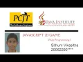 JavaScript 2D Game Development Java Institute Sithum Vikasitha
