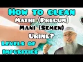 How to clean from Mathi (Precum) Mani (Semen), Urine? Levels of impurities in Islam  Assim al hakeem